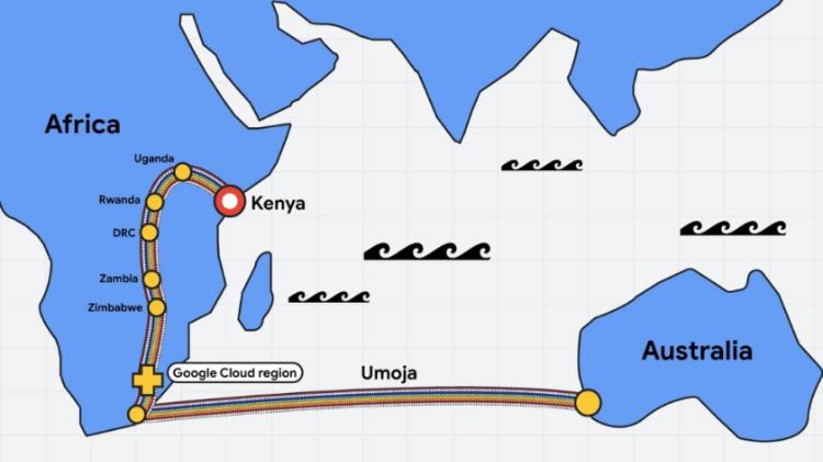 Google’s Plan: Connecting Africa and Australia with the First Subsea Fiber-Optic Cable
